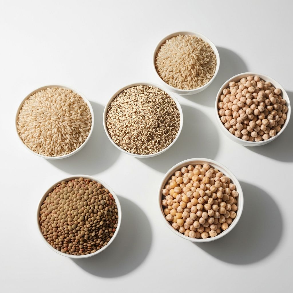 Whole grains and legumes